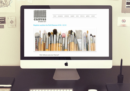 Canvas Studio Art Website